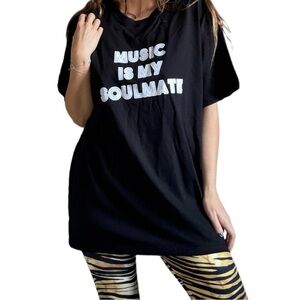 New custom honorable citizens Black Graphic T-Shirt - Music Is My Soulmate